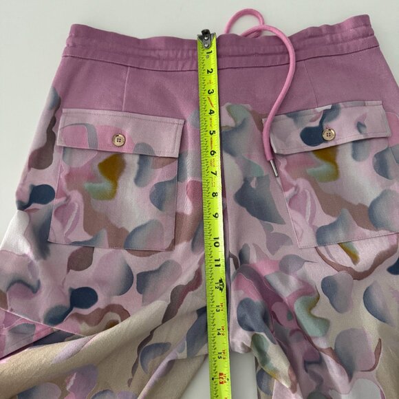 Cynthia Rowley Printed Cotton Twill Cargo Pants, Size S Runs Big - Picture 14 of 17